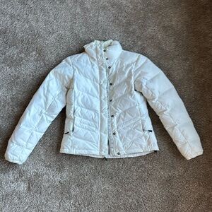 White ski jacket